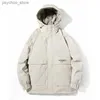 Men's Down Parkas Hommes à capuche blanc canard vers le bas Parkas vestes décontracté lettre impression hommes vers le bas manteaux polaire épais chaud hommes hiver coton vêtements Q230831