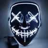 Gå in i e-handel Halloween svart V-formad hat som dödar lysande masker, handgjorda anpassningar och grossist Ghost Step Dance Cold Light Masks