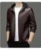 Men's Leather Faux Spring Autumn Motorcycle Jacket Solid Turndown Collar Jackets Fashion Casual Trend 2023 Coat Streetwear T723 230831