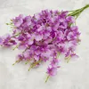 Dekorative Blumen Simulation Seidenblume Fake 1/5 Stück Zweig für Hochzeit Party Wohnzimmer Büro Dekoration Künstliche Orchideen