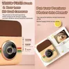 Camcorders Kids Toy Toy Instant Print Camera Mini Digital с HD -видеозапись двойной линзы Тепловой фотобумаги для рождения подарки для мальчиков Q230901