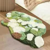 Nordic 3D Lawn Moss Dywan dywan do sypialni salon zielony las nieregularny wystrój domu elegancki pokój matowy przy łóżku dywan HKD230829