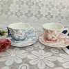 Europäischen Stil Tasse Untertasse Luxuriöse Geprägte Schöne Keramik Nachmittag Tee Teekanne Einfache High-end-Kaffee Set337I