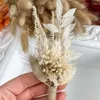 Декоративные цветы 2 шт. Небольшой сушеный корсаж для мужчин цветочный свадебный гипсофила мини -подружки невесты Букеки Стол Diy Craft Home Decor