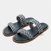 Slippers Braided Women Casual Flat Gladiator Sandals 2023 Summer Bohemia Straps Slides Outdoor Mules Handmade Ladies Shoes