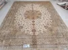 Carpets Persian Carpet Hand Knotted Silk For Living Room Bedroom Rug Size 9'x12'