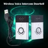 Téléphones de porte vidéo Interphone vocal sans fil Sonnette Moniteur de conversation à 2 voies avec bouton d'unité extérieure Récepteur intérieur Smart Home Security Bell 230830