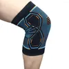 膝パッドジムボディービルジョイント痛みナイロン圧縮ブレースワークアウトサポートニットスリーブ