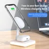 Chargeurs sans fil Lumière LED 3 en 1 Support de chargeur magnétique Macsafe Port USB pour Station de charge rapide 230830