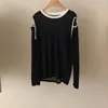 Kvinnors tröjor Lauri Laki Knit Pullover Sweater Women Casual Off Shoulder Long Sleeve 2023 Tops