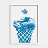 Famosi marchi di automobili Dipinto su tela Illustrazione di auto Poster ispiratore e stampa Immagine di arte della parete Soggiorno Arredamento camera da letto Regalo per gli amanti dell'auto Senza cornice Wo6