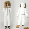 Down Coat Large Size Childrens Jumpsuit Jacket Winter Boys Ski Suit Girls Thick Warm Outwear Kids Siamese 221203 Drop Delivery Baby DH20J