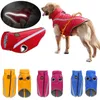 Dog Apparel Waterproof Dog Clothes for Large Dogs Winter Warm Big Dog Jackets Padded Fleece Pet Coat Safety Reflective Design Dog Clothing 230830