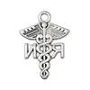 Charms Caduceus RN Charm zarejestrowana pielęgniarka wisiorka medyczna