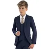 Ternos Bonito Menino Terno 3 Peça Slim Fit Crianças Smoking Formal Blazer Colete Calças Conjunto De Casamento Roupas Sob Medida Traje De Desempenho 230830