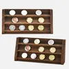 Spinning Top 3 Rows Challenge Coins Display Holder Medal Storage Shelf Military Coin Stand Case Collector Desk vardagsrum Dekoration GENTS 230830