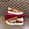 Feragamo Summer och Autumn High End Low Top Shoes Herr Fashion Thick Sole Cowhide Fashion Brand Sports Board Shoes 3nca XJ2O S4MZ