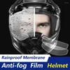Capacetes de motocicleta Universal Capacete Filme Anti-nevoeiro e À Prova de Chuva Durável Nano Revestimento Adesivos Acessórios
