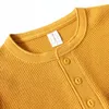 Men's Sweaters 315g Heavy American Retro Khaki Sweater Shirt Waffle Cotton Henry Collar Long Sleeve Tshirt Men Slim Base Pullover 230830