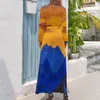 Vestidos casuais noite vestido de montanha Nicholas Roerich sexy personalizado maxi cintura alta manga longa moda coreana boho praia longa