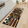 Carpets Floor Mat Blue Lattice Rug Bath Long Strip Anti-slip Kitchen Absorption Doormat Entrance Balcony Living Room Household Carpet 230831