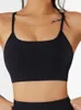 Tanques femininos sexy sutiã esportivo ginásio treino de fitness correndo push-up topos reunião à prova de choque roupa interior almofada no peito removível