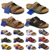 2023 designer sandals Boston Clogs men runes Arizona slippers Birko-Flor Nubuck Leather Suede black white brown red blue summer beach outdoor slide size 35-46