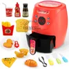 Kuchnie grają w żywność Udawaj Air Fryer Toys for Kids with Cola Fried Chicken Kitchen Kitchen Akcesorium Dziewczęta L230830