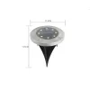 12st/set 8/16 LED Solar Lawn Yard Lamp Lys Solar Lights Buried Solare Garden Light Waterproof Outdoor Pathway Floor Under Ground LL