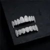 Micro Paved Zircon Hip Hop Braces Vampire Teeth Grillz Fangs Halloween Jewelry Gift
