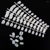 False Nails Kids 120Pcs/Set Natural Full Cover Nude Short Fake Tips Manicure Tools Nail Art