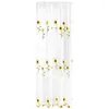 Rideau tournesol rideaux décoration élégant drapé confidentialité fenêtre pure draperie chambre