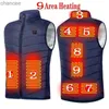 S-6XL USB Electric Heated Vest Hot Sale Intelligent Heating Waistcoat Thermal Warm Clothing Outdoor Camping Hiking Heated Jacket HKD230831