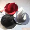 Chapeau de sorcière d'halloween diversifié le long du bonnet en laine de mouton, tricot de pêcheur, mode féminine, bassin pointu, seau, livraison directe