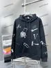 xinxinbuy الرجال مصمم للنساء Sweatshirt Paris Tool نمط التطريز الأخضر رمادي اللون الأزرق الأسود الأبيض الأصفر S-XL