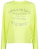 Projektant Zadig Voltaire Kobiety bluzy bluzy pullover klasyczny druk literowy okrągły szyja damska bluza moda