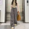 Pantaloni da donna Y2K Donna Streetwear Cargo Coreano Harajuku Paracadute Pista da uomo Tech Pantaloni sportivi Gamba larga Pantaloni Pantaloni Abbigliamento