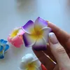 10Pcs/lot 5-9cm Hawaiian Frangipani PE Foam Artificial Flower DIY Wreath Headdress Flowers Wedding Decoration Party Supplies LST230831