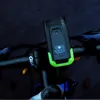 Lumières de vélo 4000mAh Induction vélo avant lumière ensemble USB rechargeable phare intelligent avec klaxon 800 Lumen LED lampe vélo lampe de poche 230830