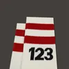 Men's Socks Youth Mens Socks Sports Socks Street Hip Hop Letter Figure Color Stripe Calcetines Skateboard Leisure Fashion Gift 230830