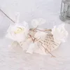 Dekorativa blommor 5st 80 cm lång konstgjorda retro rosor Fake Silk Rose för DIY Wedding Bouquets Centerpieces Party Home Decoration