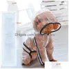 Dog Apparel Raincoat Clothes Transparent Raincoats Light Waterproof Coat For Dogs Pet Cloak Small Cat Chihuahua Teddy Jumpsuit 2022093 Dh0Uj