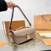 2023- Tote Flip Messenger Bag Counter Chain Satchel Designer Bag Bag Men and Women's Pres Canvas CANVAS CAND 21.5cm حامل بطاقة