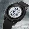 손목 시계 Skmei 패션 스트리트 듀얼 시간 디스플레이 reloj hombre 다기능 방수 로음화 카운트 다운 스포츠 전자 시계 2082