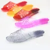 Pantofole da bagno da donna in cristallo trasparente antiscivolo da bagno in plastica per la casa sandali con suola spessa e FS21S179