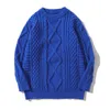 Swetry damskie lakible solidny kolor tkany wzór dzianin sweter vintage ponadgabarytowe ciepłe pulovery mężczyźni kobiety wolne moda 230830