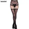 Kvinnor Sexiga strumpbyxor Kvinna Svart spetsar Fishnet Tights Lady Lår High Stocking Jacquard Sheer Hosiery Stockings Sexiga underkläder2519