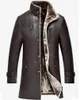 Männer Leder Faux Herren Kleidung Echte Schafe Natürliche Mantel Winter Parka Echtpelz Lange Plüsch Dicke Oversize Schaffell Jacken für Mann M5XL y230831