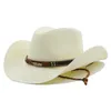 Ampla borda chapéus balde boné masculino chapéus de cowboy para homens mulher acessórios ocidentais luxo cavalheiro praia palha chapéu panamá pesca vintage 230830