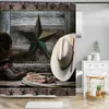 Rideaux de douche Style campagnard motif bois rideau de douche rideau de salle de bain Image d'art imperméable 180x180 cm rideau de salle de bain avec décor de chambre R230831
